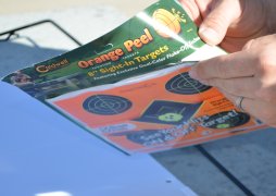 Opening a package of Caldwell Orange Peel Targets