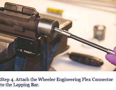 Attach Wheeler Engineering Flex Coupler to Lapping Bar